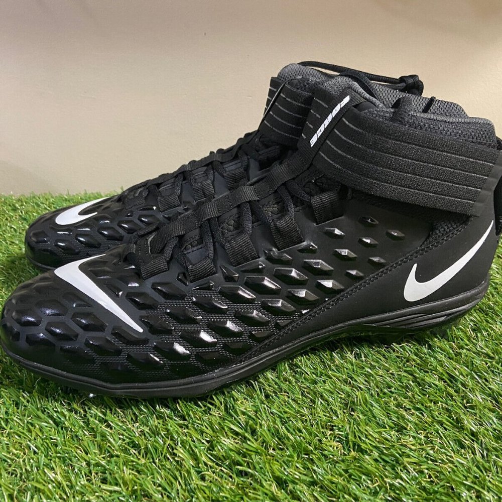 Nike Force Savage Pro 2 Black White Football Cleats AH4000-002 Men Size NEW